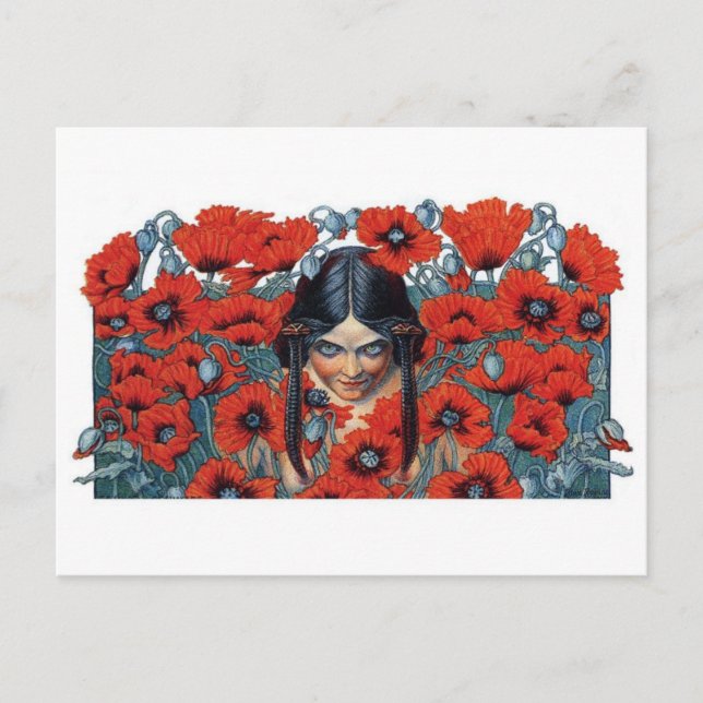 Postal de Ilustracion de época (Anverso)