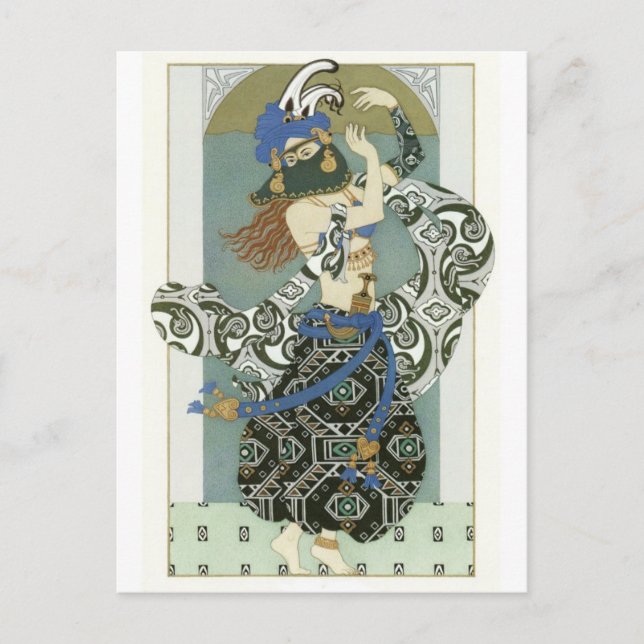 Postal de Ilustracion de época (Anverso)