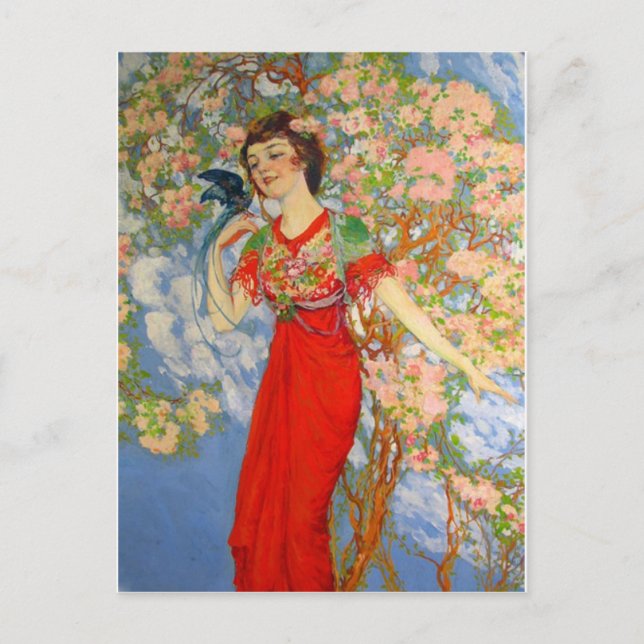 Postal de Ilustracion de época (Anverso)