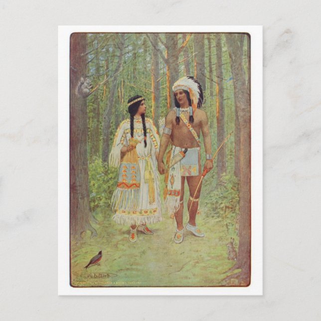 Postal de Ilustracion de época (Anverso)