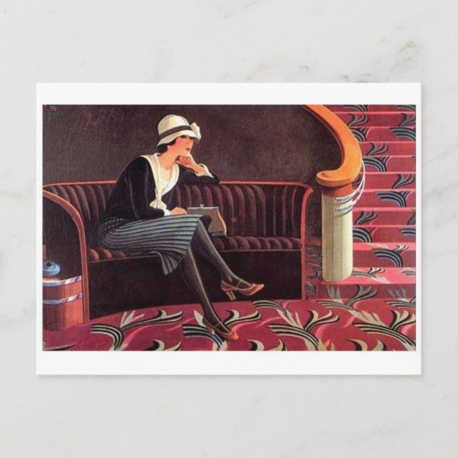 Postal de Ilustracion de época (Anverso)