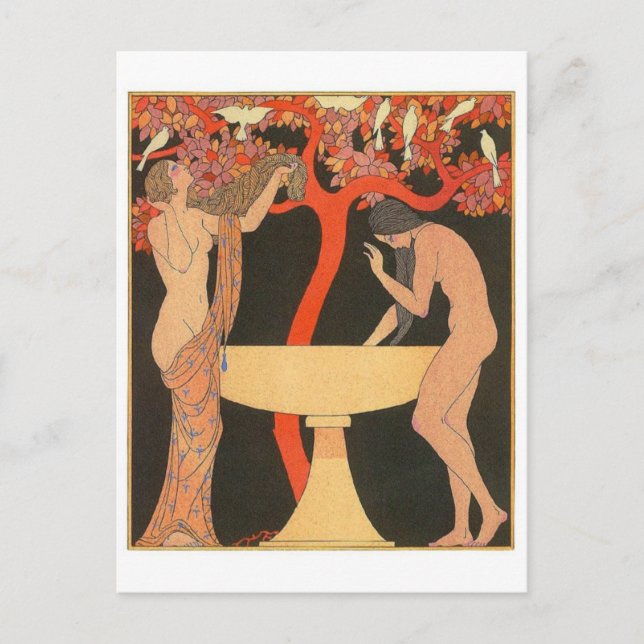 Postal de Ilustracion de época (Anverso)