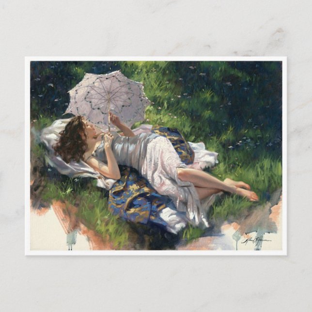 Postal de Ilustracion de época (Anverso)