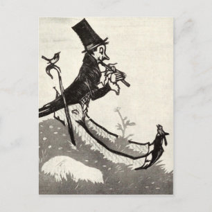 Postal de Ilustracion de época