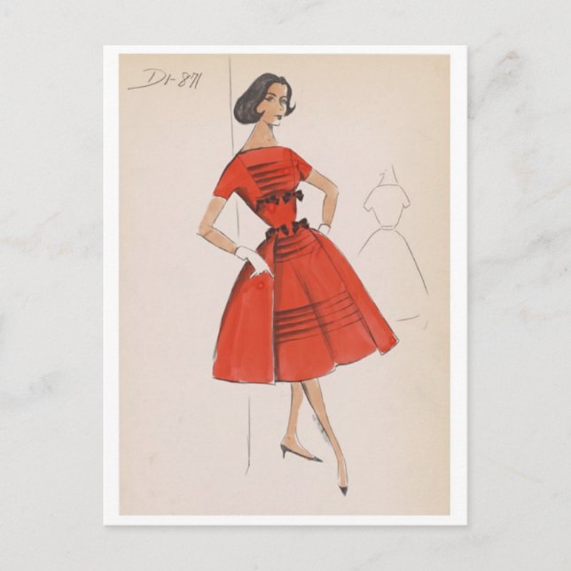 Postal de Ilustracion de época (Anverso)