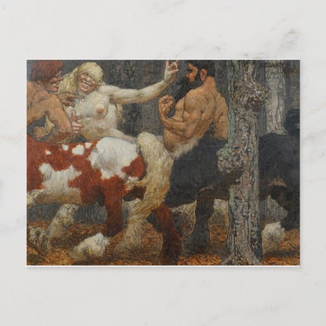 Postal de Ilustracion de época (Anverso)