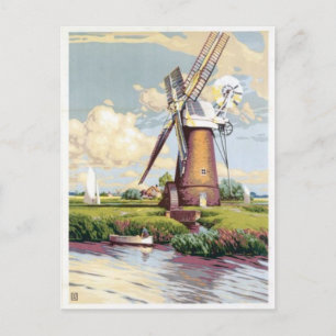 Postal de Ilustracion de época