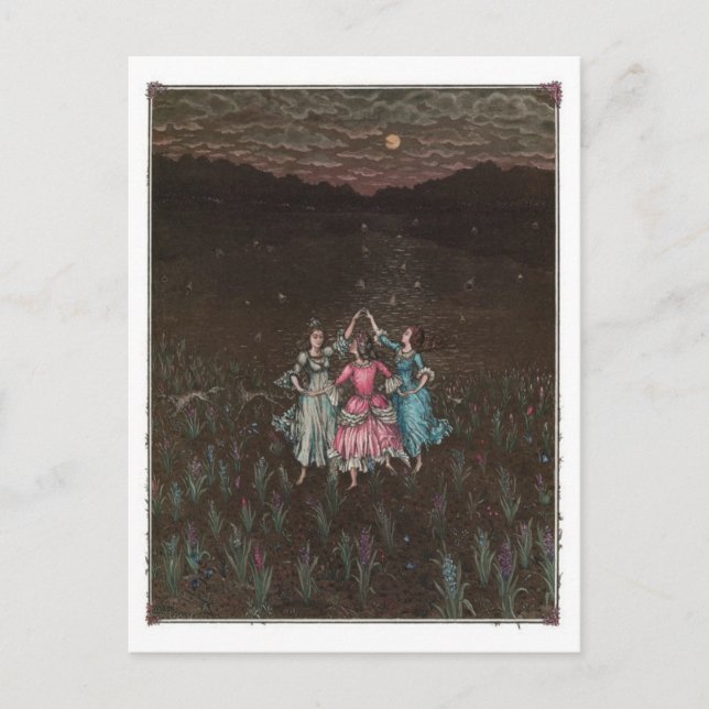 Postal de Ilustracion de época (Anverso)