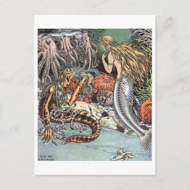 Postal de Ilustracion de época (Anverso)