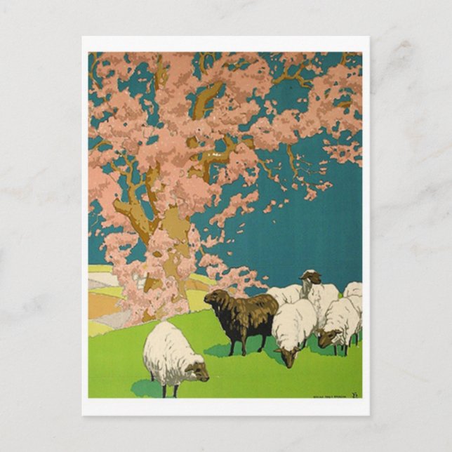 Postal de Ilustracion de época (Anverso)