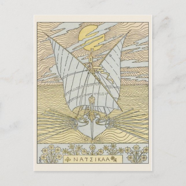 Postal de Ilustracion de época (Anverso)