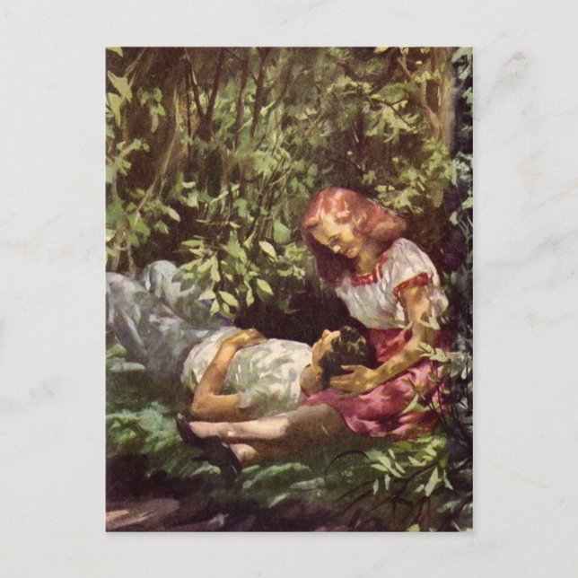 Postal de Ilustracion de época (Anverso)