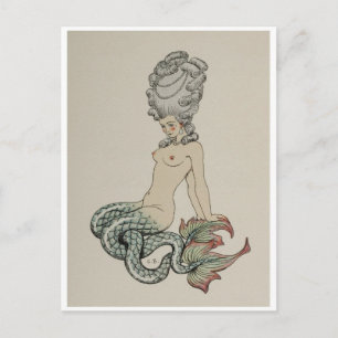 Postal de Ilustracion de época