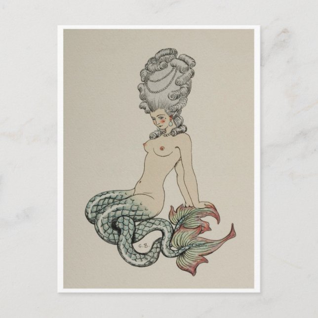 Postal de Ilustracion de época (Anverso)