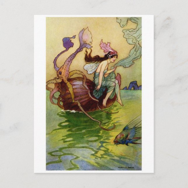 Postal de Ilustracion de época (Anverso)