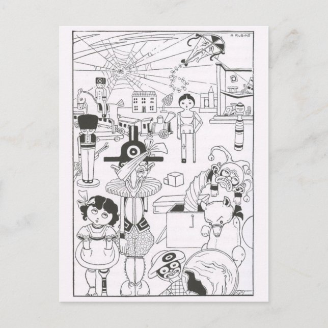 Postal de Ilustracion de época (Anverso)