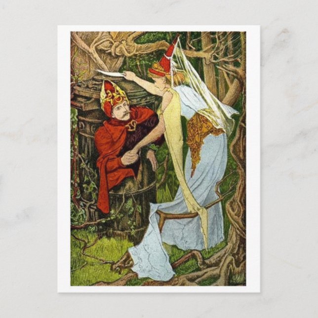 Postal de Ilustracion de época (Anverso)