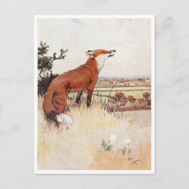 Postal de Ilustracion de época (Anverso)