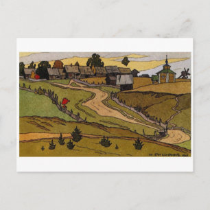 Postal de Ilustracion de época