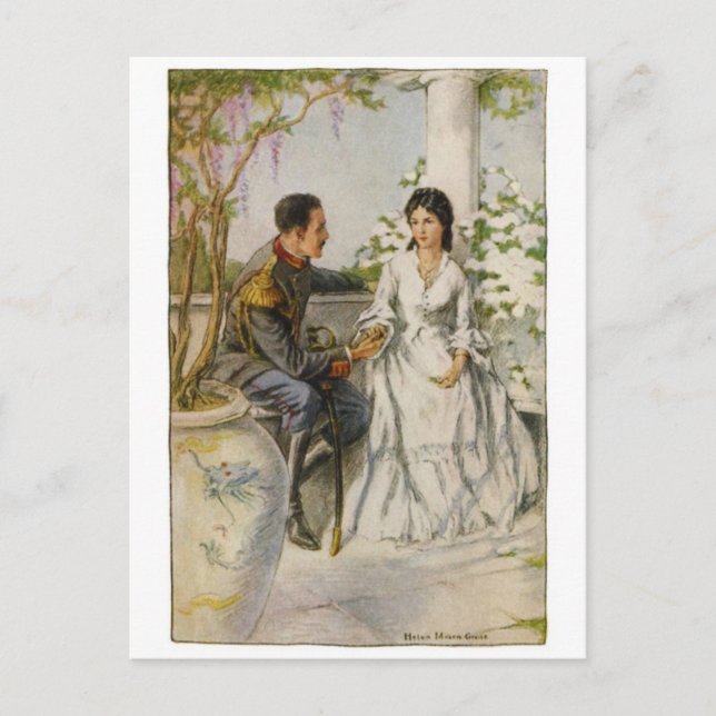 Postal de Ilustracion de época (Anverso)
