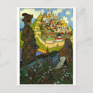 Postal de Ilustracion de época