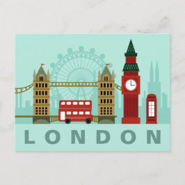 Postal de Ilustracion de Londres