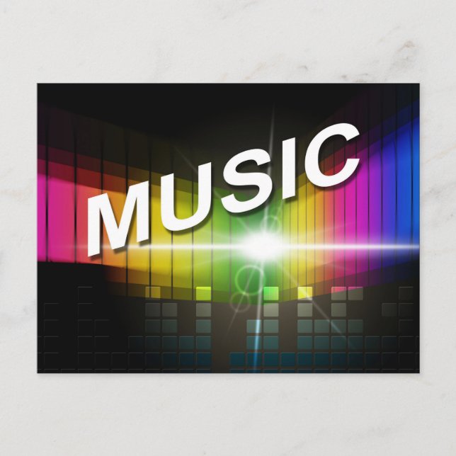 Postal de Ilustracion de música (Anverso)