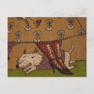Postal de Ilustracion de perro