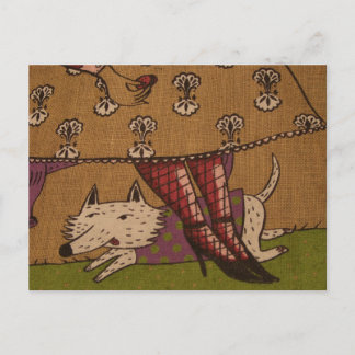 Postal de Ilustracion de perro