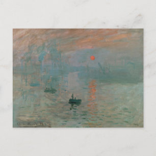 Postal de Impresión, Amanecer de Claude Monet