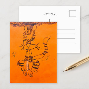 Postal de impresión de arte infantil personalizado