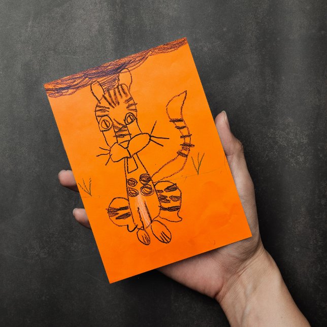 Postal de impresión de arte infantil personalizado (Subido por el creador)