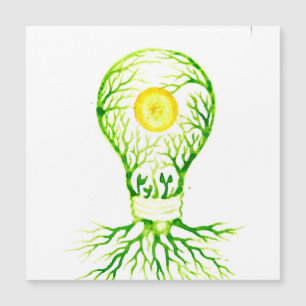 Postal de impresión de poster de energía verde