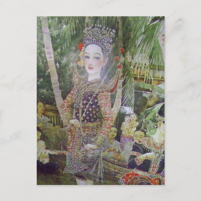 postal de impresión de retrato clásico de estilo a (Anverso)