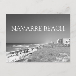 Postal de impresión en blanco/negro de Navarre Bea