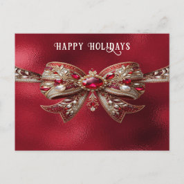 Postal de inclinación roja