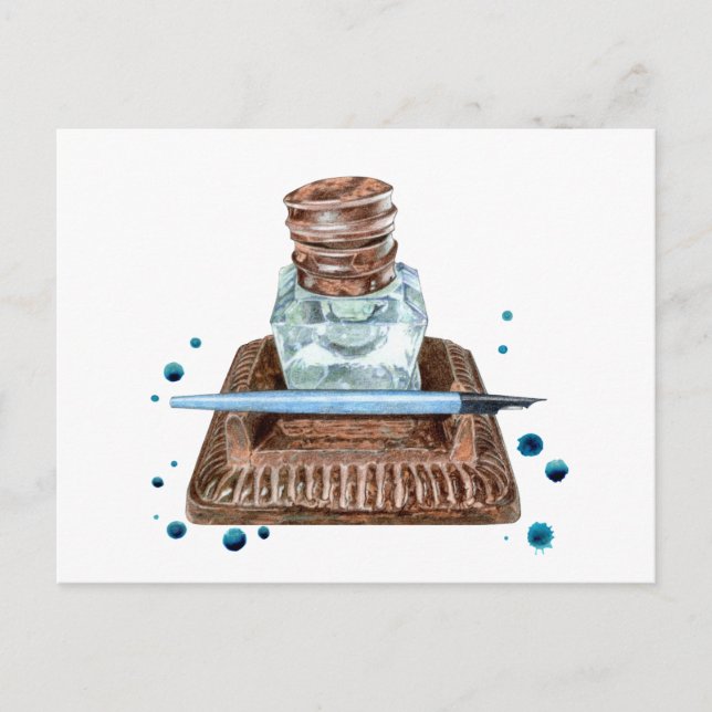 Postal de Inkwell antigua (Anverso)