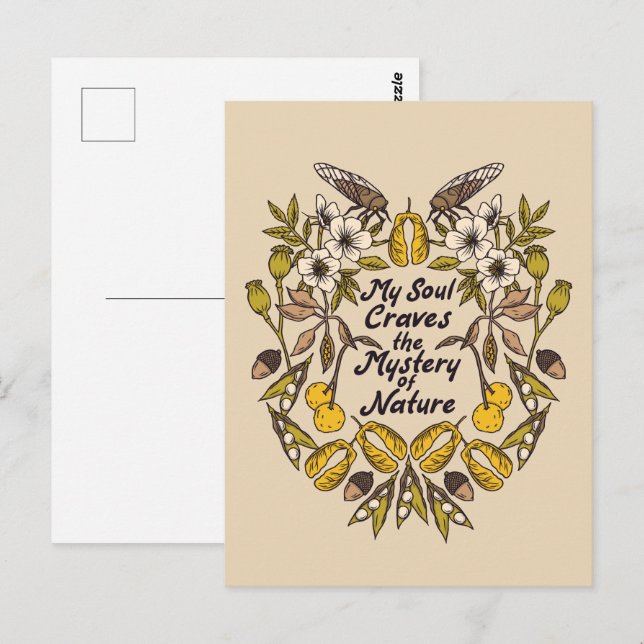 Postal de insectos para los amantes de la naturale (Anverso / Reverso)