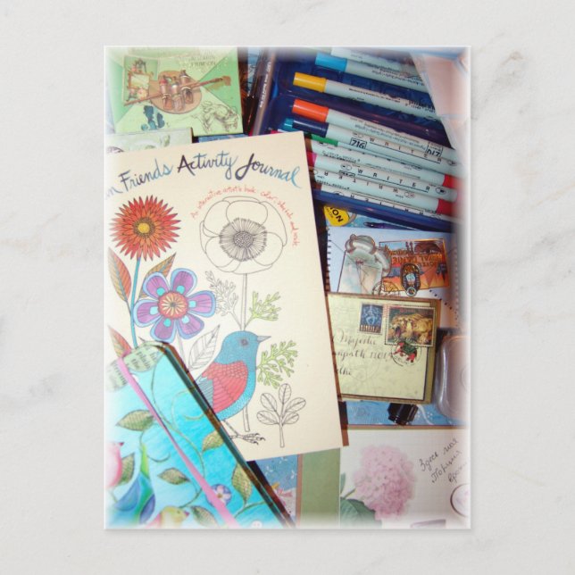 Postal de inspiración del libro de arte (Anverso)