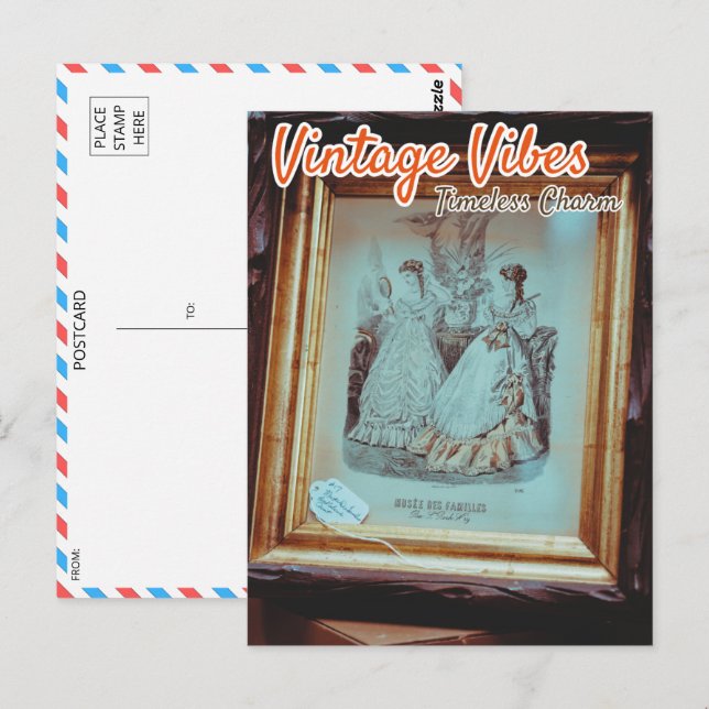 Postal De Inspiración Vintage (Anverso / Reverso)