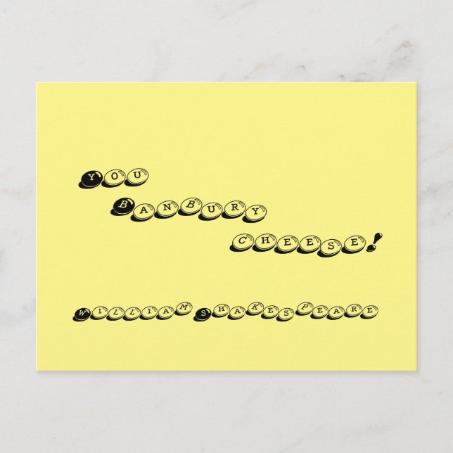 Postal de insulto de Shakespeare (Anverso)