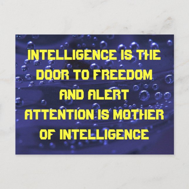 postal de inteligencia (Anverso)