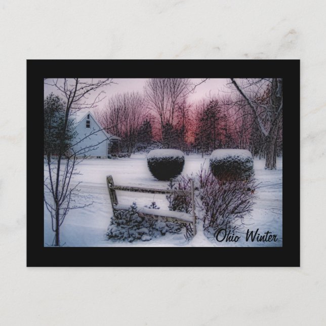 Postal de invierno de Ohio (Anverso)
