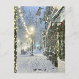 Postal de invierno de West Chester