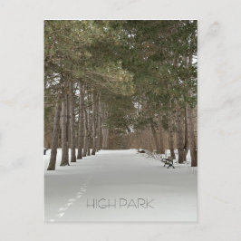 Postal de invierno en High Park, Toronto