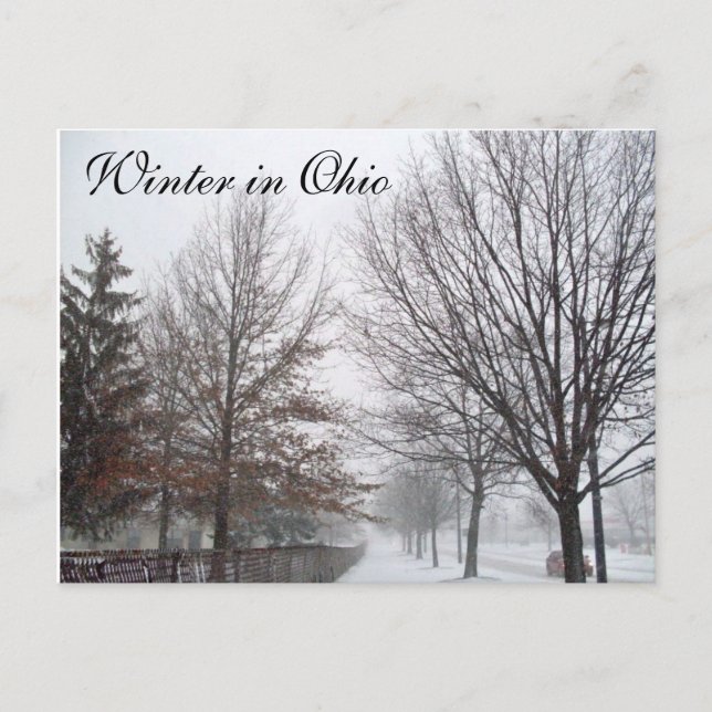 postal de INVIERNO EN OHIO (Anverso)