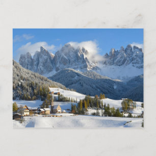 Postal de invierno para Dolomitas