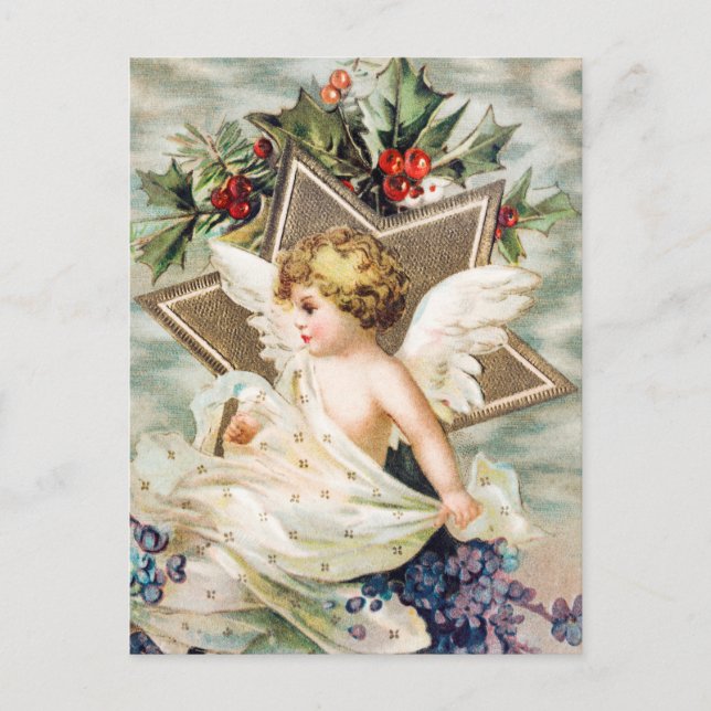 Postal de invierno vintage (Anverso)