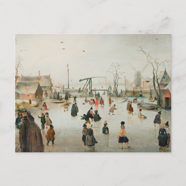 Postal de invierno vintage (Anverso)