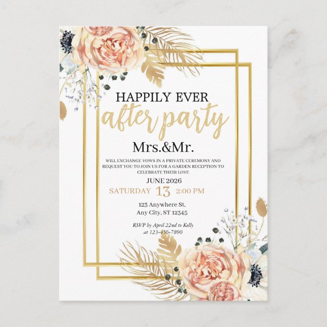 Postal de invitación (Anverso)
